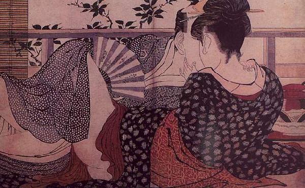 Kitagawa Utamaro Lovers Spain oil painting art